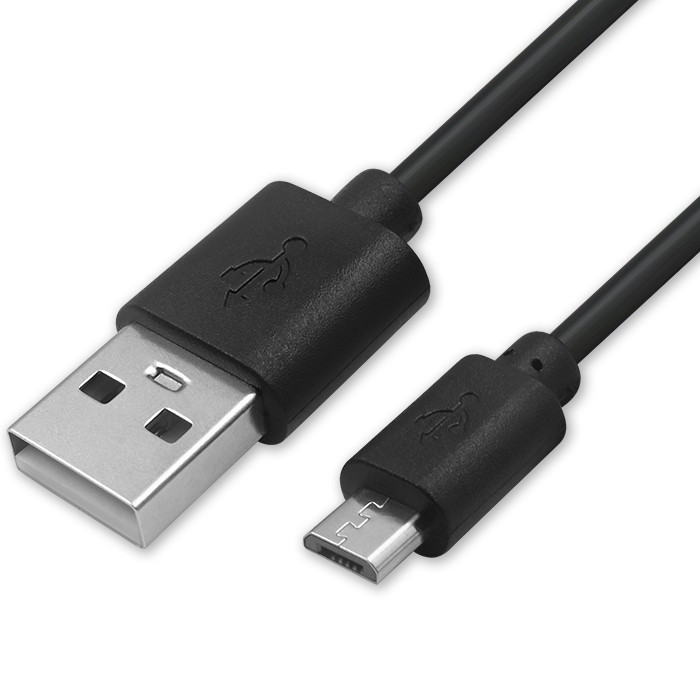 Qoltec Kabel USB A męski | micro USB B męski | 0.5m | BULK widok 2