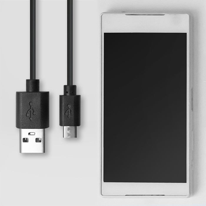 Qoltec Kabel USB A męski | micro USB B męski | 0.5m | BULK widok 5