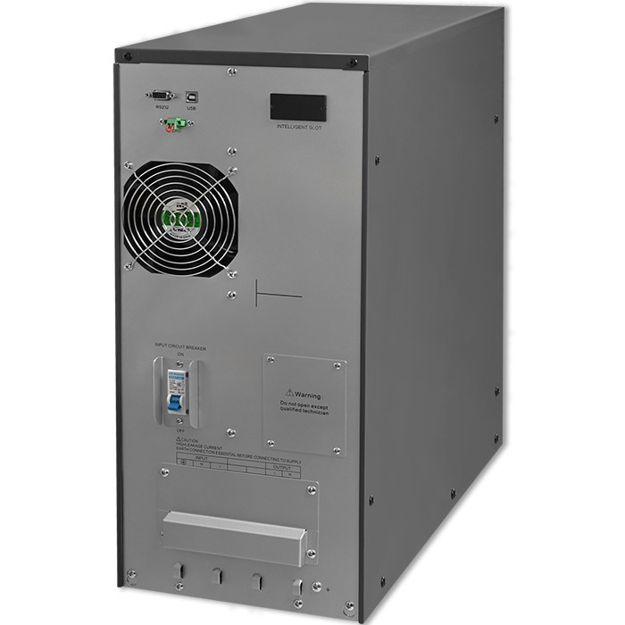 Qoltec Zasilacz awaryjny UPS On-line | Pure Sine Wave | 6kVA | 4.8kW | LCD | USB widok 3