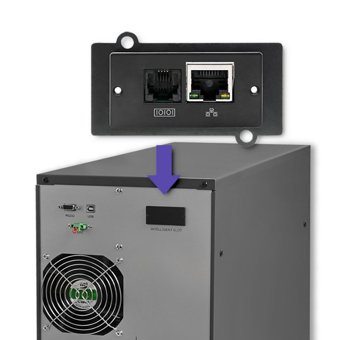 Qoltec Zasilacz awaryjny UPS On-line | Pure Sine Wave | 6kVA | 4.8kW | LCD | USB widok 8